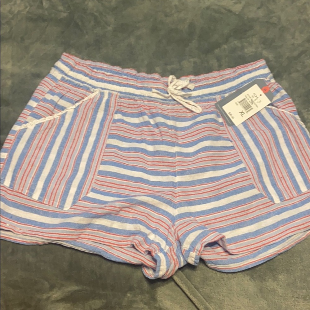Red, white and blue shorts